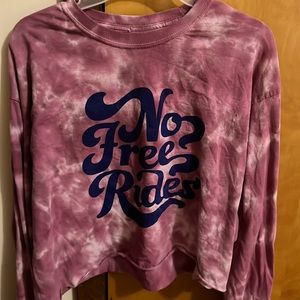 Flowy long sleeve cropped top. Size XL